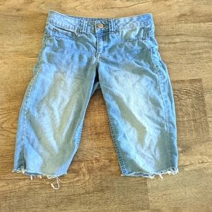 Blue Denim Bermuda Shorts